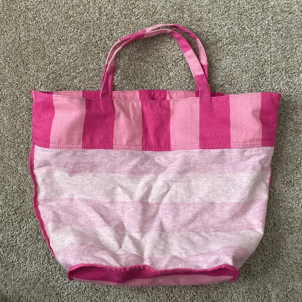 Victoria’s Secret Striped Canvas Tote Bag - Picture 6 of 8